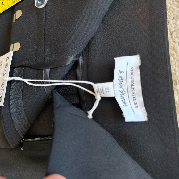 Stockholm Atelier NWT size 8  Black Mini Skirt - Picture 13 of 14